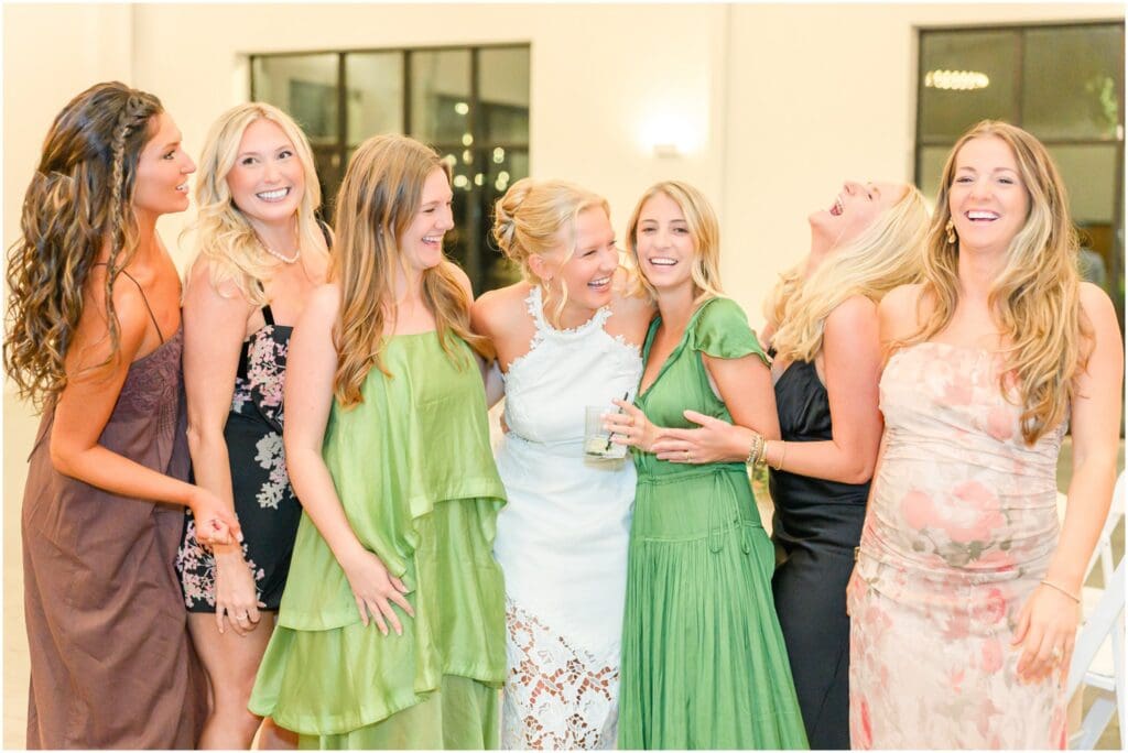 Guests enjoying dinner and speeches at an Indianapolis rehearsal dinner