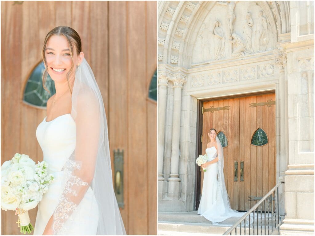 Bridal portraits Industry Indianapolis wedding