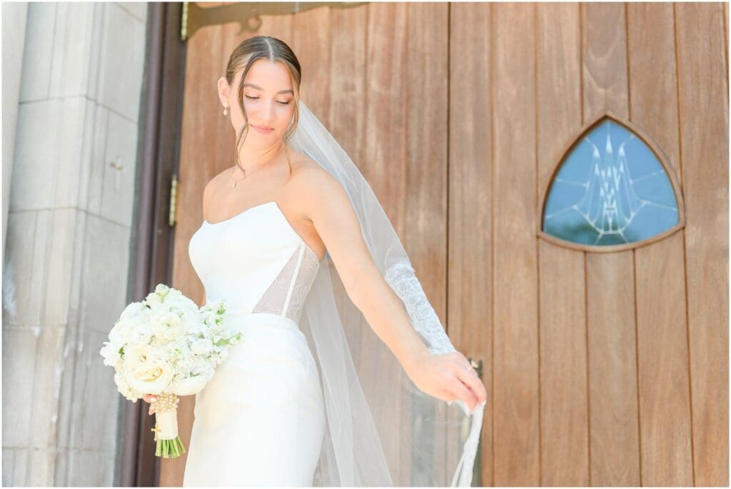Bridal portraits Industry Indianapolis wedding