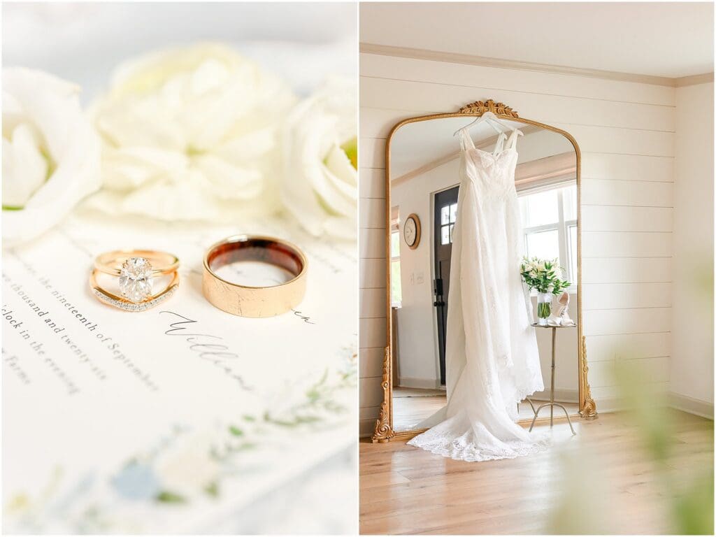 Bridal details from a romantic White Willow Farms wedding